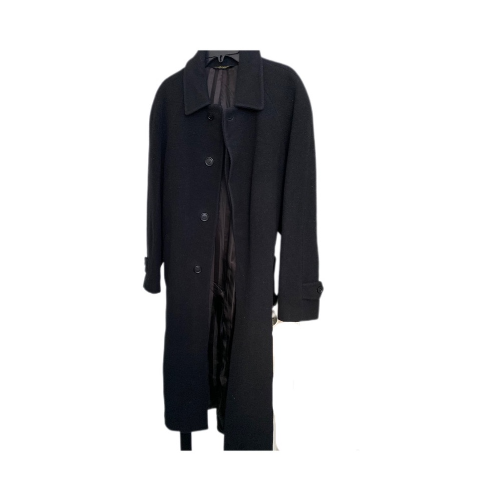 Unisex Classic Black Overcoat